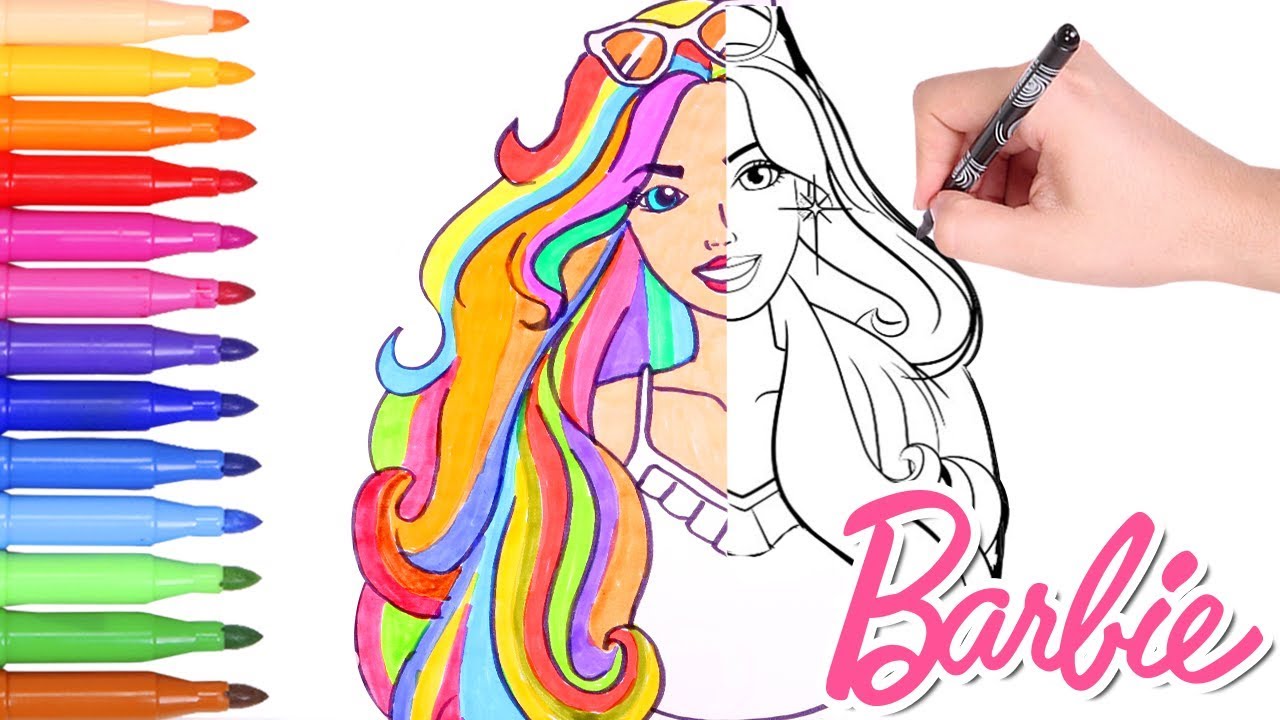  Dibujos  para  Colorear  de  Barbie para  Imprimir y Colorear  